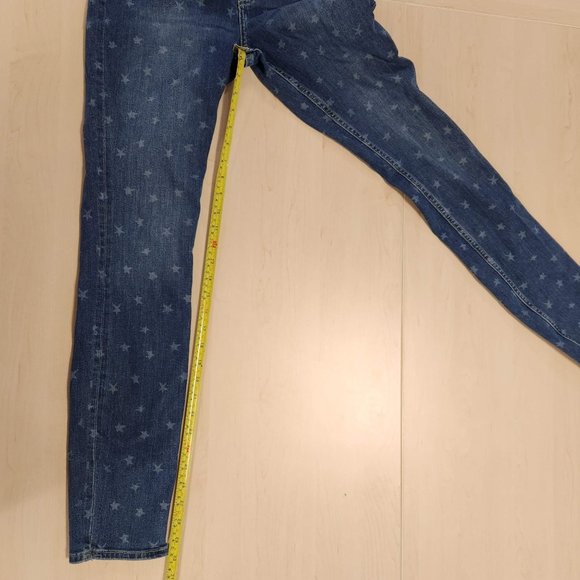 H&M HM Jeans Womens size 29 stars print LOGG good condition - Picture 7 of 11